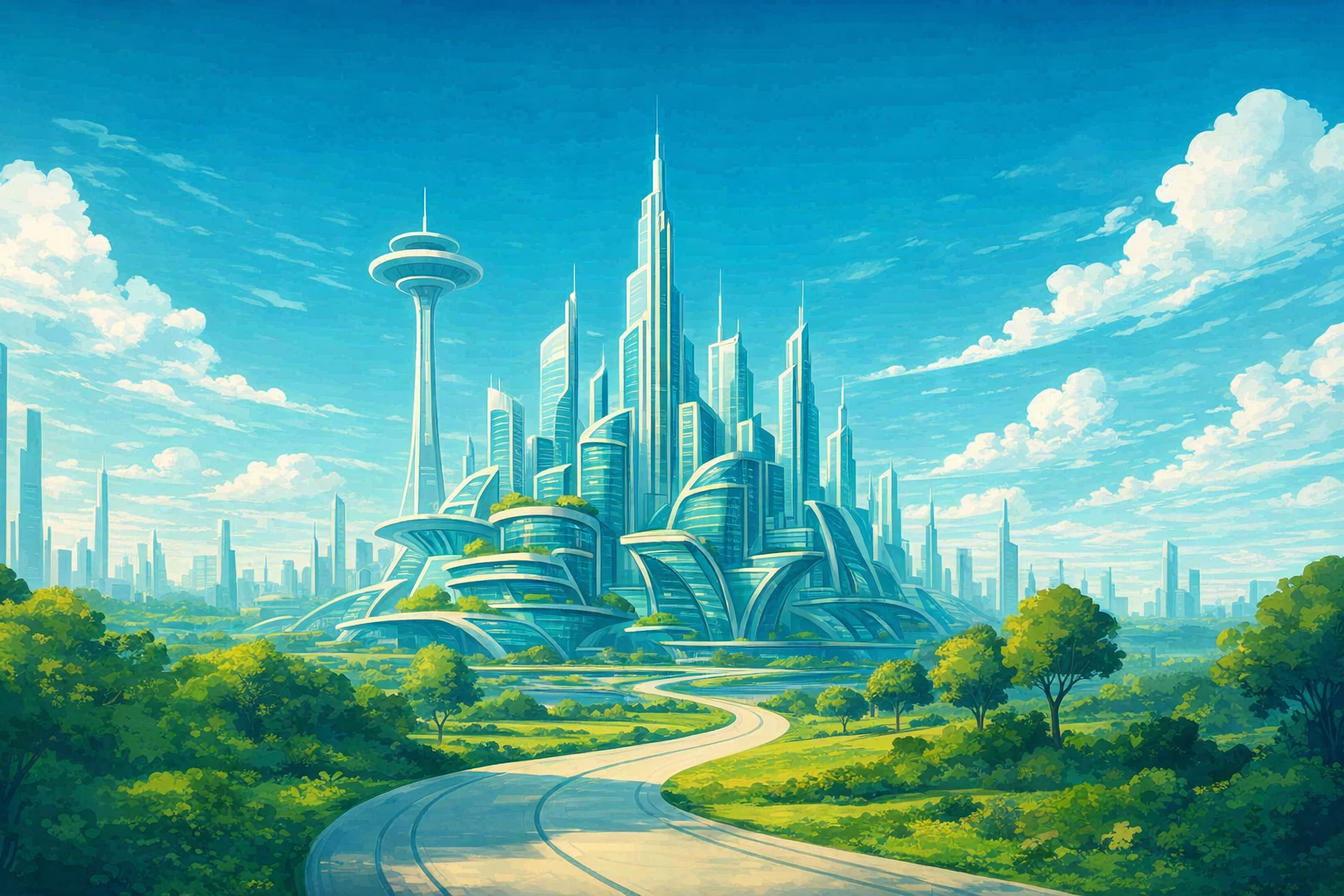 Die visionäre Allianz – Freunde vor der Skyline
